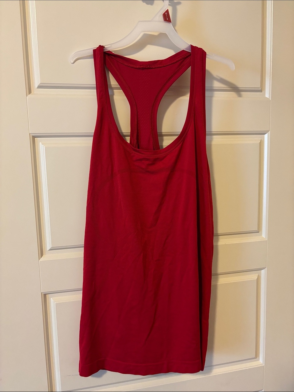 lululemon swiftly tech hip length Women's Racerback Tank Top - red
